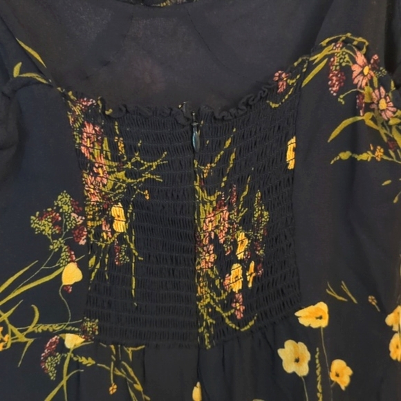 Reformation floral print ruffle mini dress - Picture 3 of 6